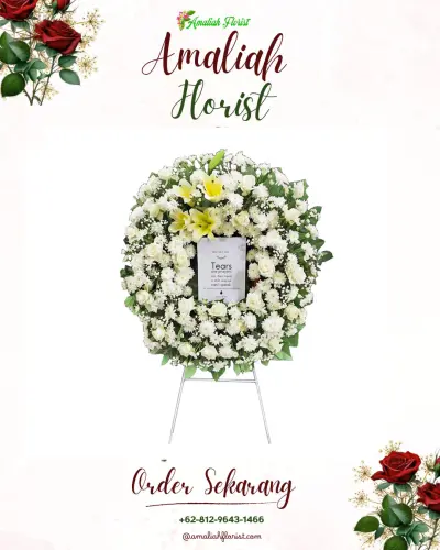 Krans Bunga Duka Cita di Banyurojo